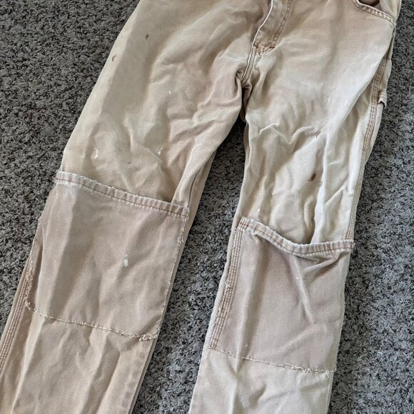 Dickies Mens Tan Double Knee Work Pants Size 34x30 - Picture 2 of 6